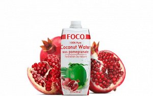 Кокосовая вода "FOCO" с соком граната 330 мл Tetra Pak 1*12