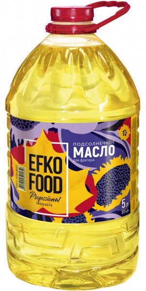 Масло подсолнечное для фритюра 5 л Efko Food