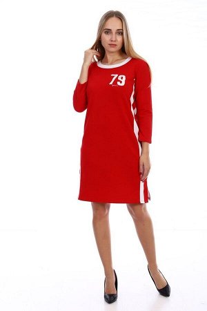 Платье в спортивном стиле - №79 - 268 - красный