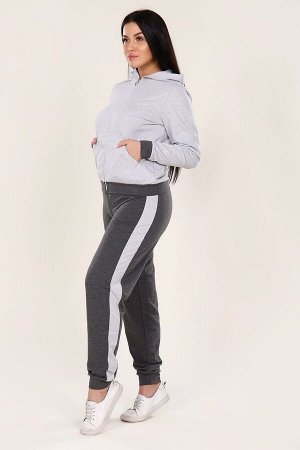 Базовый спортивный костюм - BASE - 277 - серый антрацит