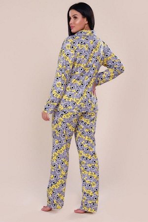 Пижамный костюм с брюками - Teddy bear - 907 - жёлтый