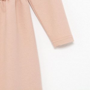 Платье для девочки с рюшей KAFTAN &quot;Basic line&quot;, размер 30 (98-104), цвет кремовый