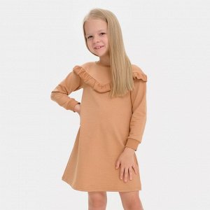 Платье для девочки KAFTAN "Basic line", размер 30 (98-104), цвет кофе