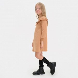 Платье для девочки KAFTAN Basic line 30 (98-104 см), цвет кофе