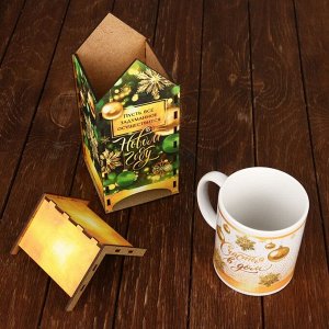Подарочный набор: чайный домик и кружка «Наслаждайся и думай о чуде»