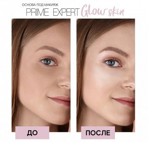 Luxvisage Основа под макияж для лица PRIME EXPERT Glow skin сияющая тон Жемчужный 35 мл