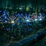 Фонарь уличный на солнечной батарее, 120 LED, 2 режима мигания