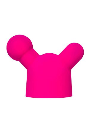 Насадка для массажера Love Magic, силикон, розовая, 6 см
