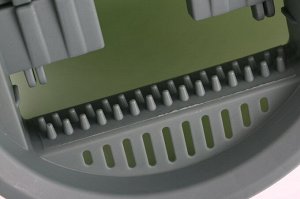 Швабра с ведром для уборки с отжимом, телескопическая ручка, пластик 23.9cm*21cm*35cm (бежевый)