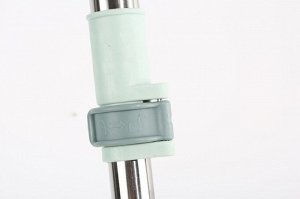 Швабра с ведром для уборки с отжимом, телескопическая ручка, пластик 23.9cm*21cm*35cm (бежевый)