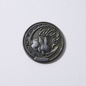 Монета гороскоп 2023 "Водолей", латунь, диам. 2, 5 см