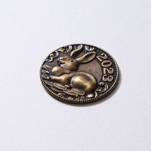 Монета латунь "Богатого года", d=2,5 см