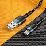 Зарядный кабель HOCO USB на Type-C или Lightning DU46 Charge зарядка и передача данных