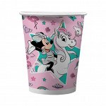 Minnie Mouse. Набор бумажных стаканов, розовый - 3, 6шт*250 мл