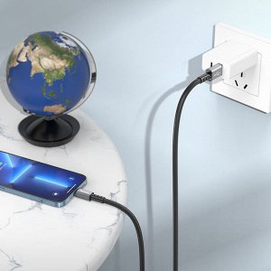 Зарядный кабель HOCO USB на Type-C /  Lightning X85 Strength зарядка и передача данных толстый 6мм