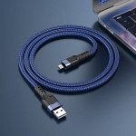 Кабель зарядный HOCO USB на Micro USB / iOS Lightning U110 Power зарядка и передача данных толстый 6мм