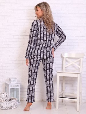 Пижама женская 1-222г (черный)