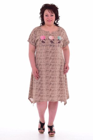 Платье женское 4-54 (песочный)