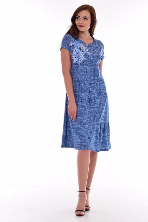 Платье женское 4-69д (синий)