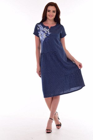 Платье женское 4-69г (темно-синий)