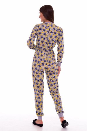 Пижама женская 1-144б комбинезон (лимон)