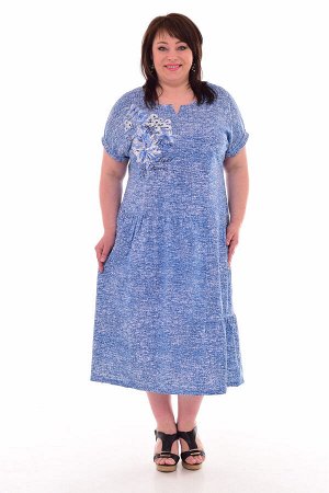 Платье женское 4-69 (голубой)