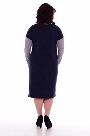 *Платье женское Ф-1-39в (тёмно-синий)