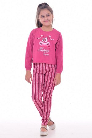 Новое кимоно Пижама детская 7-272 (розовый) Бык