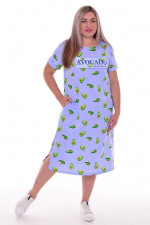 Платье женское 4-100 (индиго), Авокадо