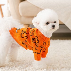 Одежда для домашних животных, свитер, цвет оранжевый