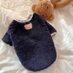 Одежда для домашних животных, утепленная кофта, цвет темно-синий
