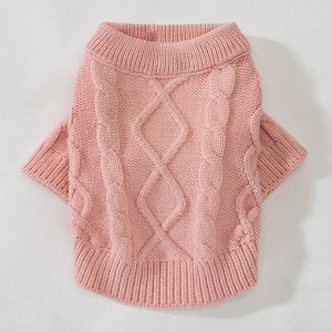 Одежда для домашних животных, свитер, цвет розовый