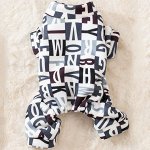 Одежда для домашних животных, комбинезон, цвет белый/черный