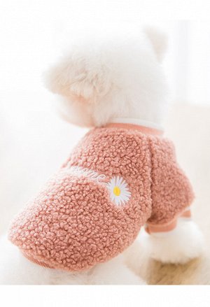 Одежда для домашних животных, теплая кофта, цвет розовый