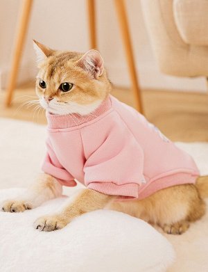 Одежда для домашних животных, теплая кофта, цвет розовый