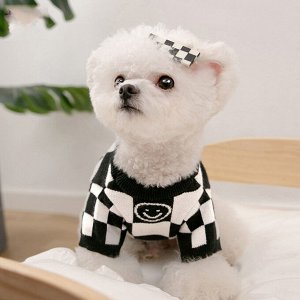 Одежда для домашних животных, свитер, цвет черый/белый