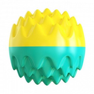 Игрушка для собак "мячик", цвет желтый/голубой