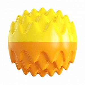 Игрушка для собак "мячик", цвет желтый/оранжевый
