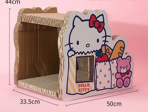 Когтеточка для домашних животных, принт "Hello Kitty", в форме "поезда", большой размер