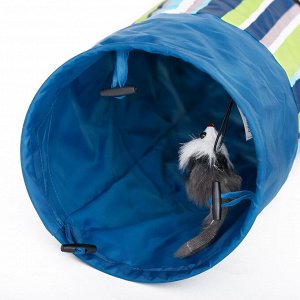 Игровой туннель для домашних животных, цвет синий
