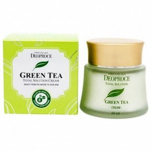 Крем с зеленым чаем  PREMIUM DEOPROCE GREEN TEA TOTAL SOLUTION CREAM