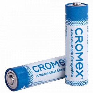 Батарейки алкалиновые "пальчиковые" КОМПЛЕКТ 20 шт., CROMEX Alkaline, АА (LR6, 15А), в коробке, 455593