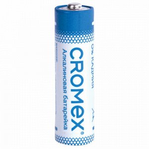 Батарейки алкалиновые "пальчиковые" КОМПЛЕКТ 20 шт., CROMEX Alkaline, АА (LR6, 15А), в коробке, 455593