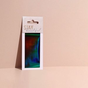Переводная фольга для декора «Stay beautiful», 4 ? 100 см, разноцветная