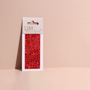 Queen fair Переводная фольга для декора «Stay beautiful», 4 ? 100 см, цвет красный