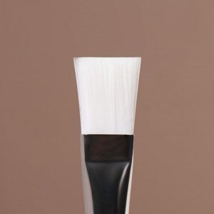 СИМА-ЛЕНД Кисть для масок, 17 см, цвет коричневый/белый