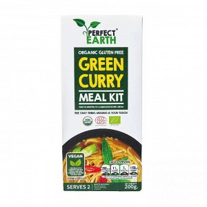 Набор для приготовления супа Зеленый карри Perfect Earth: соус и органическая лапша из коричневого риса 200г