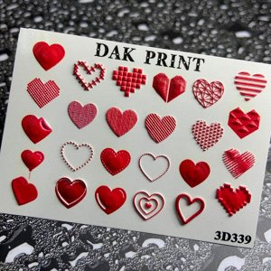 Dak Print - 3D Слайдер-дизайн для ногтей