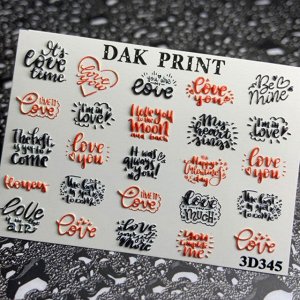 Dak Print - 3D Слайдер-дизайн для ногтей