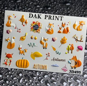 Dak Print - 3D Слайдер-дизайн для ногтей